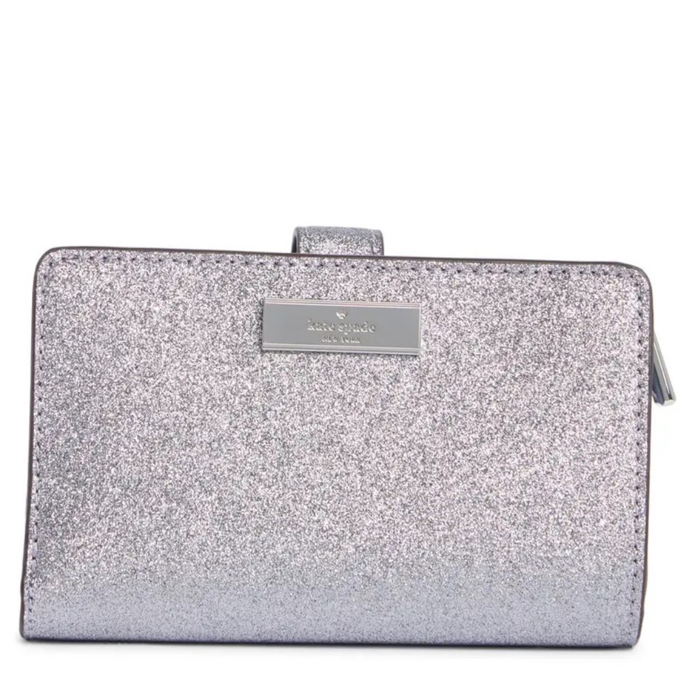 Kate Spade New York Kenzie Glitter Bifold Wallet NIB